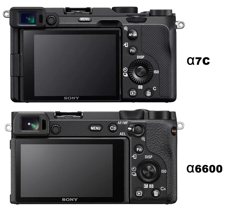 sony a7c vs a6600 front