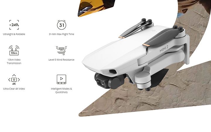4k വീഡിയോയുമായി മാവിക് മിനിയുടെ രണ്ടാം പതിപ്പ് എത്തി – DJI Mavic Mini 2